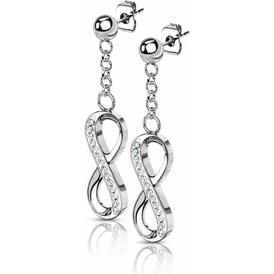 Glory dámske náušnice z chirurgickej ocele Hanna strieborné SE1009-ST