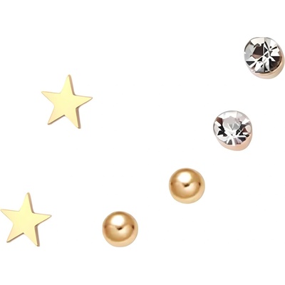 HARAHU Комплект обеци ca-38890 - Златна / Тип3 kp38890 (ca-38890)