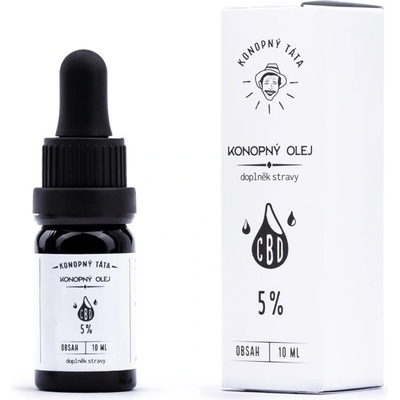 Konopný Táta CBD konopný olej 5% 10 ml