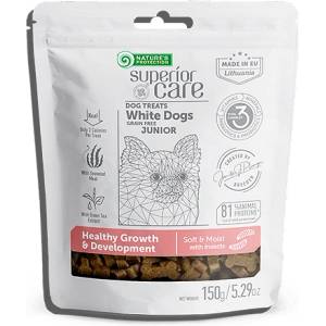 Nature's Protection Superior Care White Dogs Puppy/Junior Healthy Growth with Insects- снакс за млади бели кучета с насекоми- 150гр