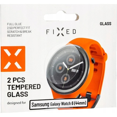 FIXED Ochranné tvrzené sklo Samsung Galaxy Watch 6 (44mm), 2 ks v balení, čiré FIXGW-1207 – Zboží Živě