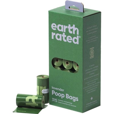 Earth Rated Sáčky na psí exkrementy s vůní levandule 21 rolí x 15 sáčků – Zboží Dáma