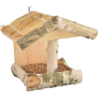 Esschert Design Kŕmidlo pre vtáky nástenné 27,6 x 25,8 x 24,5 cm drevené