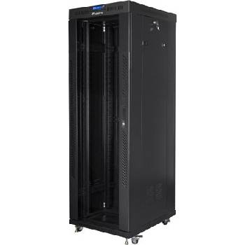 Lanberg Комуникационен шкаф Lanberg rack cabinet 19" free-standing 37U/800x1000 (flat pack) with glass door lcd black v2 (FF01-8037-12BL)