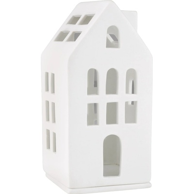 räder Porcelánový svícen domeček Guest House, bílá barva, porcelán