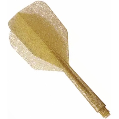 Condor letky s násadkou Plain Glitter Small, zlaté 21 mm