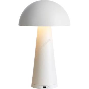 Markslöjd 108656 - LED Димируем rechargeable лампа FUNGI LED/1, 5W/5V IP44 бял (ML1438)