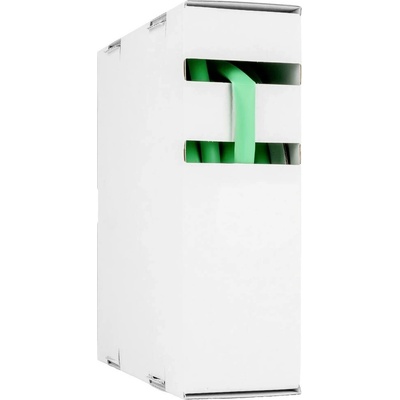 Hongshang 2111134058 zmršťovacia bužírka bez lepidla zelená 25.40 mm 12.70 mm Pomer zmrštenia:2:1 5 m