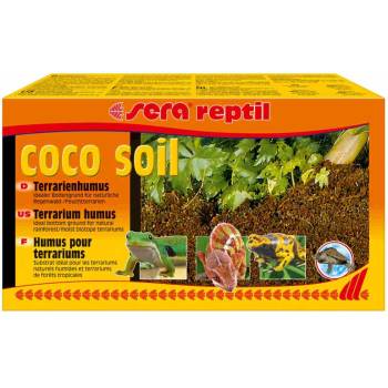 Sera Coco Soil -Постелка за влажни терариуми, пресовани кокосови влакна, 100% натурален