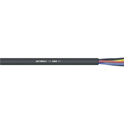Lapp 1600612/500 připojovací kabel H07RN8-F 4 x 6 mm² + 4 x 6 mm² černá 500 m