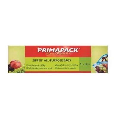 Primapack Zipper víceúčelové sáčky 1 l, 15 ks