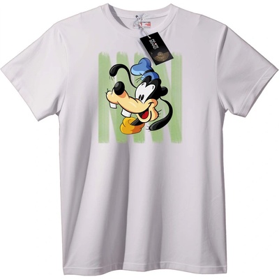 NOONEBRAND Тениска Глупав Карикатурен - 2XL, White