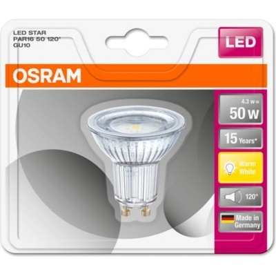 Osram LED star PAR 16 50 120° 4.3 W/827 GU10 teplá biela
