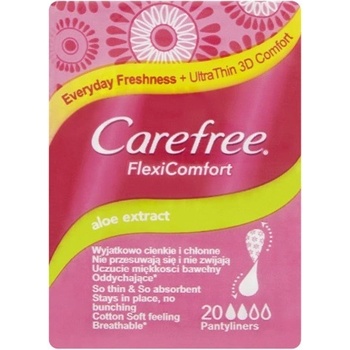Carefree FlexiComfort Aloe dámske vložky 20 ks