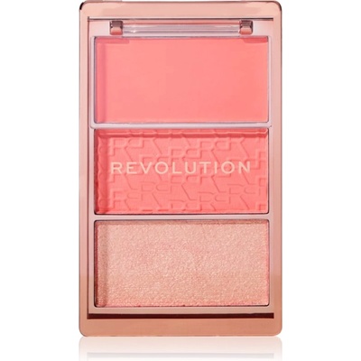 Revolution Blush Icon Palette палитра с ружове цвят Authentic Peach 9.8 гр