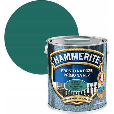 Hammerite přímo na rez 2,50L, kladívkově zelená