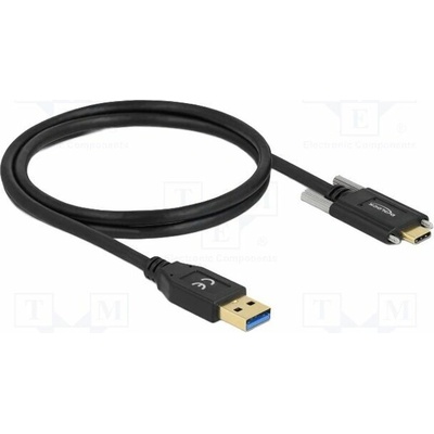 Delock 83718 USB A vidlice USB C vidlice 1m černý