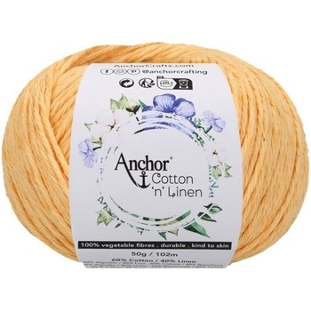 Anchor Cotton 'n' Linen 00010 Apricot Плетене на една кука прежда (4680004-00010)