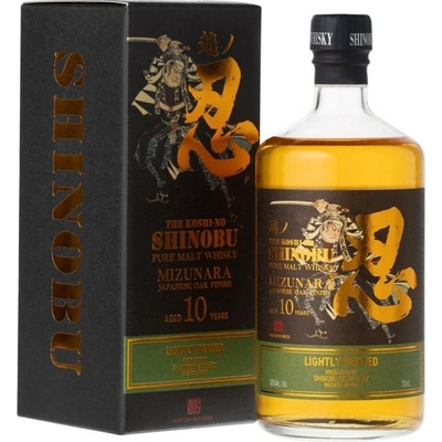 Shinobu Pure Malt Lighty Peated 10y 43% 0,7 l (karton)