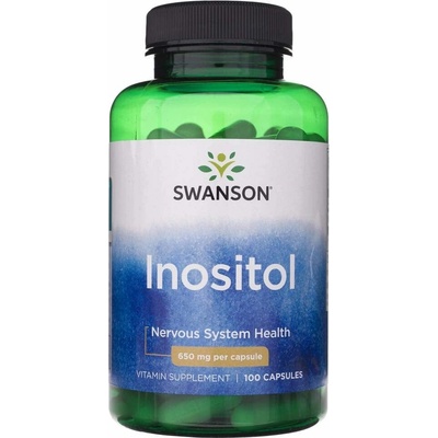 Swanson Inositol 650 mg 100 kapsúl