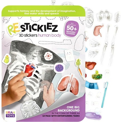 3D REstickiez lidské tělo