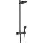 Hansgrohe Pulsify S - Душ комплект с термостат, диаметър, 26 cm, 3 струи, EcoSmart, черен мат 24241670 (24241670)