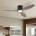 ZEVENTI - LED таванен вентилатор VENTORA LED/24W/230V Wi-Fi Tuya черен/орех + дистанционно управление (ZV0073)