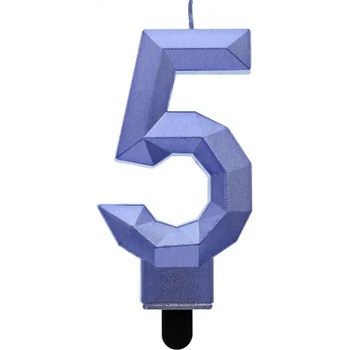 Godan Диамантена метална свещ - синя 5