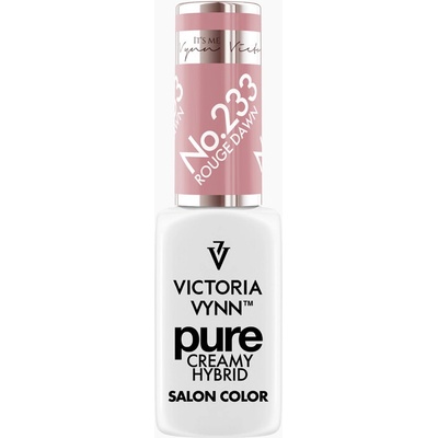VICTORIA VYNN Hybridní gel lak PURE CREAMY HYBRID 233 Rouge Dawn 8 ml