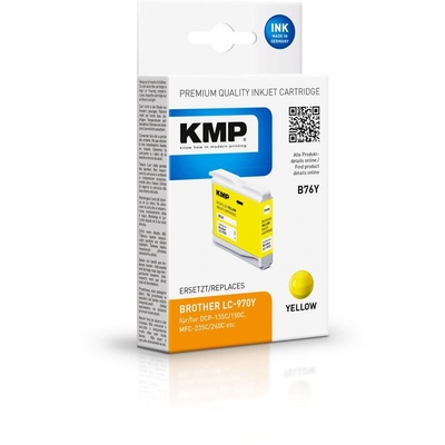 Compatible KMP Brother LC-970Y жълта печатаща касета 300 страници (1060,4009)