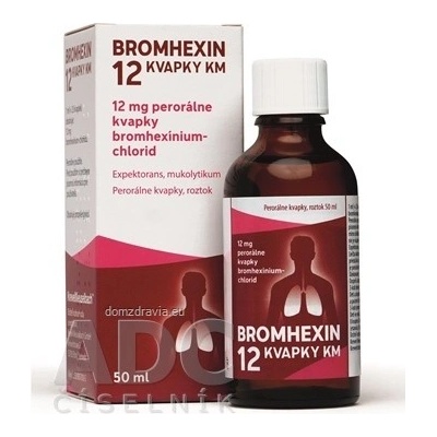 Bromhexin 12 kvapky 30 ml