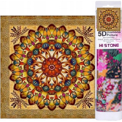 Norimpex Diamantový obraz 7D Zlatá mandala 30 x 30 cm