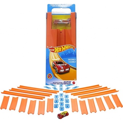 Hot Wheels Track Builder Dlouhá dráha s angličákem BHT77