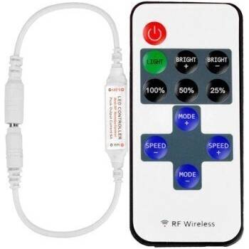 limaLED Димер за LED ленти 144W, RF дистанционно управление, 11 Бутона - limaLED (1165)