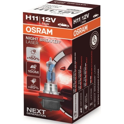 OSRAM H11 Night Breaker Laser Next Generation + 150% (64211NL)