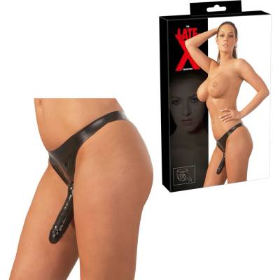 Латексови бикини с външно и две вътрешни дилда - LateX Briefs (29502511101)