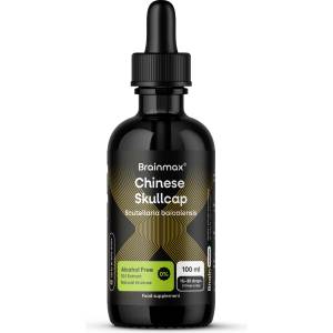 BrainMax Brainmax® Chinese Skullcap Alcohol Free Tincture, 10: 1 Extract, 100 ml
