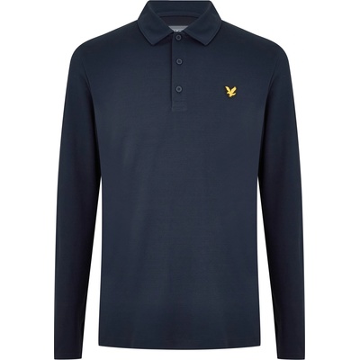 Lyle and Scott Блуза с яка Lyle and Scott Men's Tech Long-Sleeve Polo Shirt - Dark Navy