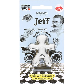 Mr&Mrs Fragrance Jeff Sandal & Incense автомобилен аромат
