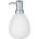WENKO Дозатор за течен сапун Wenko - Polaris Mod, 390 ml, 9.5 х 19.2 х 9 cm, керамика, бял мат (24011100)