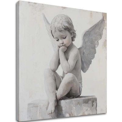 Obrazy anjelov Ochranca | dokončené rukou umelca - 60x60 cm