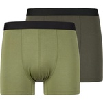 Stoic Мъжко синтетично термобельо Stoic TrosaSt. Boxer 2-Pack Boxer shorts - Moss Green / Dark Olive - размер XXL (014-2412-0815)