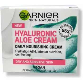 Garnier крем за лице, Hyaluronic aloe cream, Суха и Чувствителна кожа, 50мл