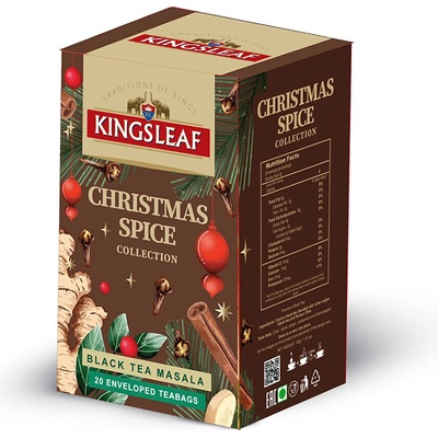 KINGSLEAF Xmas Black Masala přebal 20 x 2 g