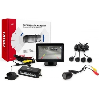 AMIO Parkovací asistent TFT01 4,3" s kamerou HD-301-IR, 4-senzorové, černé "GOLD" | Zboží Auto