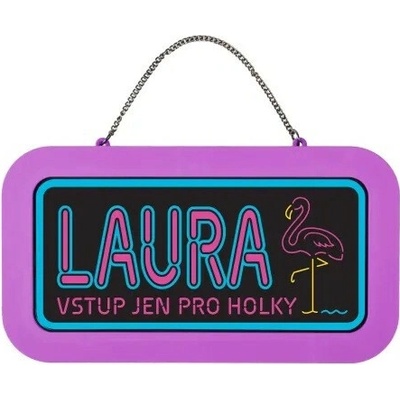 Albi Neonová cedulka se jménem - Laura NEO