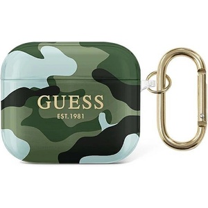Guess Калъф Guess GUA3UCAMA Camo Collection, за Apple AirPods 3, бежов (GUE001677-0)