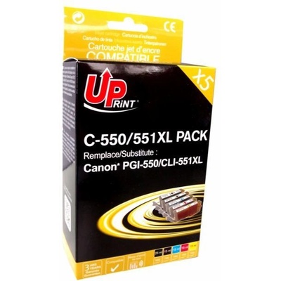 Compatible Комплект мастилници UPRINT -CANON PGI-550 + CLI-551BK/C/M/Y XL, 1x25ml+4x15ml (LF-INK-CAN-550-551-PACK)