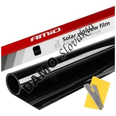 AMIO fólia na okná Super Dark Black 0,75x3m 5%