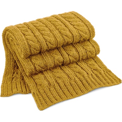 Beechfield pletený šál B499 Mustard